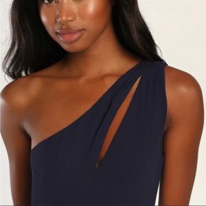 Lulus Navy Glamorous Agenda